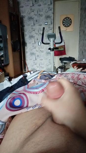 Мой член кончает